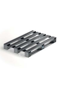 Pallet in metallo 120x80 cm - con assi