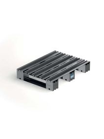 Pallet in metallo 80x60 cm - con assi