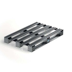 Pallet in metallo 120x80 cm - con assi