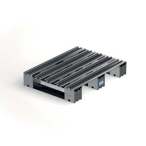 Pallet in metallo 80x60 cm - con assi