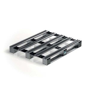 Pallet in metallo 120x100 cm - con assi