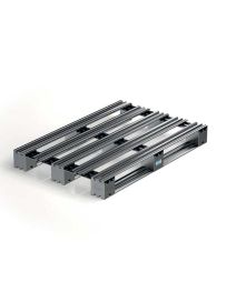 Pallet in metallo 120x80 cm - con assi