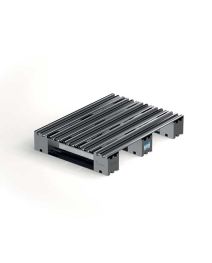 Pallet in metallo 80x60 cm - con assi