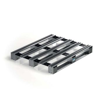 Pallet in metallo 120x100 cm - con assi