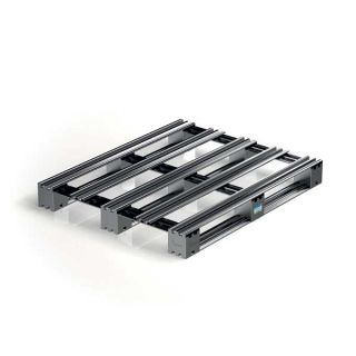 Pallet in metallo 120x100 cm - con assi