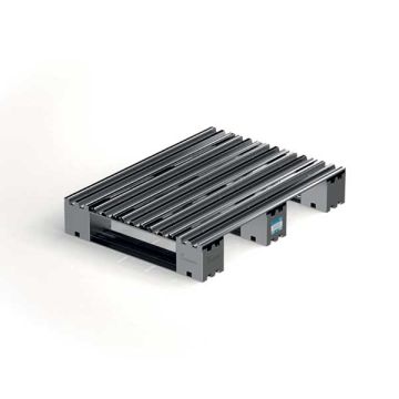 Pallet in metallo 80x60 cm - con assi