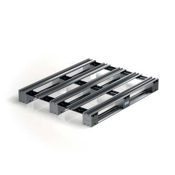 Pallet in metallo 120x100 cm - con assi